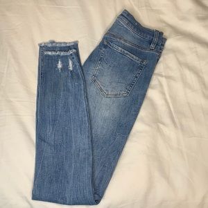 Dynamite high rise ripped & stretchy jeans